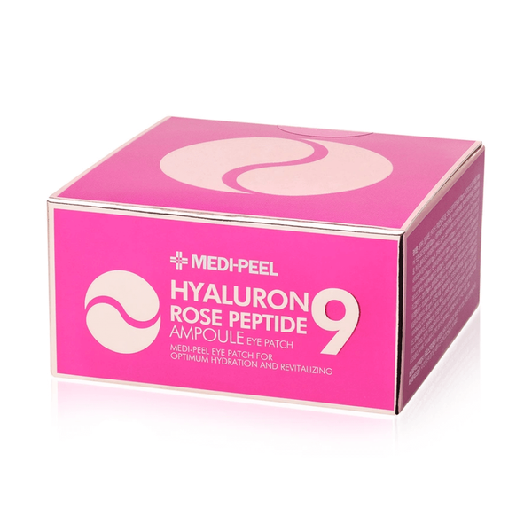 MEDI-PEEL Hyaluron Rose Peptide 9 Ampoule Eye Patch Гидрогелевые патчи на основе экстракта розы 60 шт