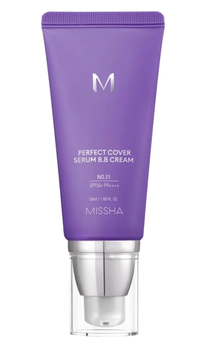 ВВ-крем для лица Missha Perfect Cover Serum BB Cream №21 Light Beige, 50мл